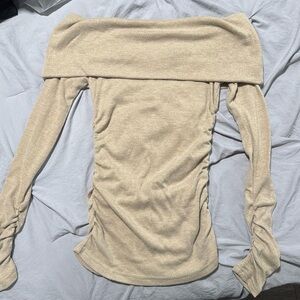 Off shoulder sweater. Worn once! Perfect condition.